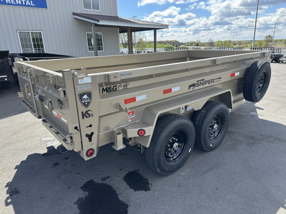 New DTB 83X14 14.9K DUMP TRAILER - SNIPER SERIES - TAN