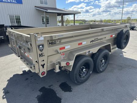 New DTB 83X14 14.9K DUMP TRAILER - SNIPER SERIES - TAN