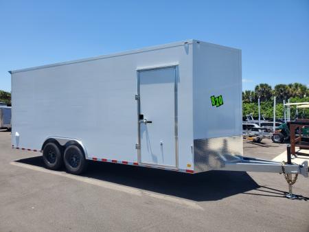 New 2026 Cell-Tech Trailers 8.5X20 16000 LB GVWR(2-8K TORSION AXLES) SUPER TOUGH GALVANIZED ENCLOSED Cargo / Enclosed Trailer WITH 7'6  INTERIOR HEIGHT, AIRCRAFT PANELS, 14 PLY TIRES, 10000 LB CAPACITY CABLESS RAMP DOOR WITH RAMP FLAP. LOAD LIGHTS