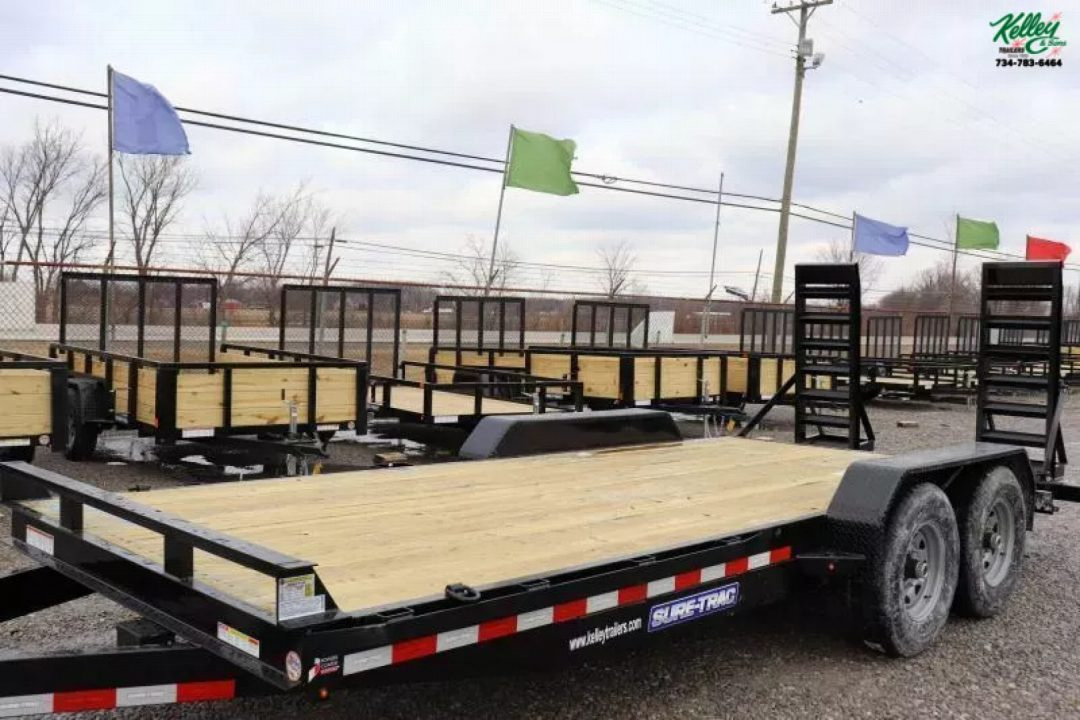 New 2025 Sure-Trac 7x18 14K Equipment Trailer