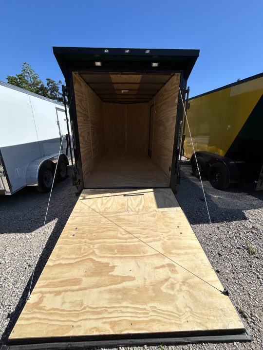 New 2026 Family Trailer 6x12 Tandem Axles Cargo / Enclosed Trailer -Screwless Exterior-Blackout Pkg-Rear Spoiler-HD Axles
