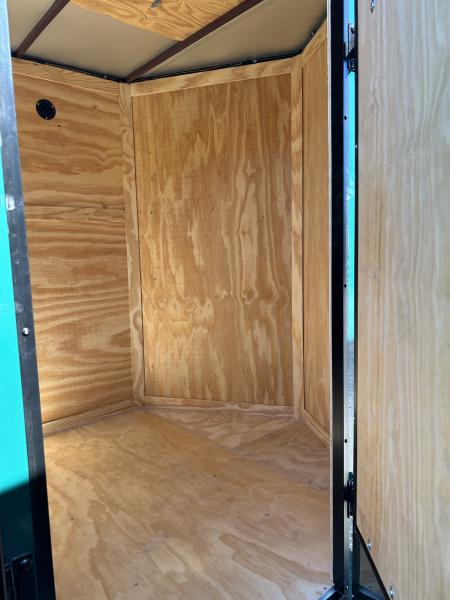 New 2026 Family Trailer 6x12 Tandem Axles Cargo / Enclosed Trailer -Screwless Exterior-Blackout Pkg-Rear Spoiler-HD Axles