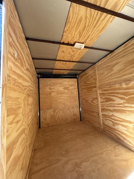 New 2026 Family Trailer 6x12 Tandem Axles Cargo / Enclosed Trailer -Screwless Exterior-Blackout Pkg-Rear Spoiler-HD Axles