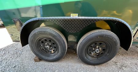 New 2026 Family Trailer 6x12 Tandem Axles Cargo / Enclosed Trailer -Screwless Exterior-Blackout Pkg-Rear Spoiler-HD Axles
