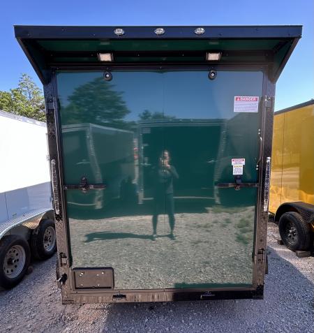 New 2026 Family Trailer 6x12 Tandem Axles Cargo / Enclosed Trailer -Screwless Exterior-Blackout Pkg-Rear Spoiler-HD Axles