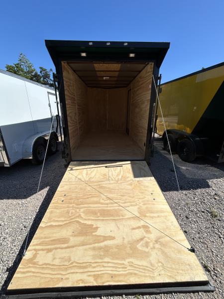 New 2026 Family Trailer 6x12 Tandem Axles Cargo / Enclosed Trailer -Screwless Exterior-Blackout Pkg-Rear Spoiler-HD Axles