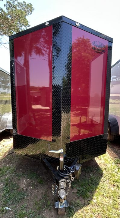 New 2026 Family Trailer 6x12 Tandem Axles Cargo / Enclosed Trailer- Screwless Exterior-Blackout Pkg-Rear Spoiler-HD Axles