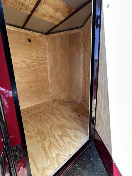 New 2026 Family Trailer 6x12 Tandem Axles Cargo / Enclosed Trailer- Screwless Exterior-Blackout Pkg-Rear Spoiler-HD Axles