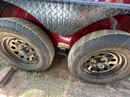 New 2026 Family Trailer 6x12 Tandem Axles Cargo / Enclosed Trailer- Screwless Exterior-Blackout Pkg-Rear Spoiler-HD Axles