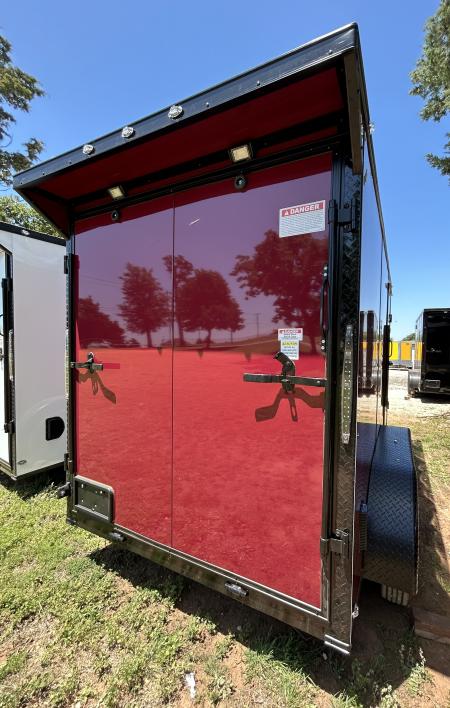 New 2026 Family Trailer 6x12 Tandem Axles Cargo / Enclosed Trailer- Screwless Exterior-Blackout Pkg-Rear Spoiler-HD Axles