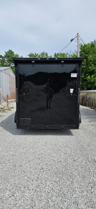 New 2026 Family Trailer 7x14 Tandem Axles Cargo / Enclosed Trailer- Screwless Exterior- Blackout Pkg-Rear Spoiler-HD Axles