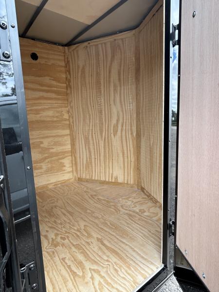 New 2026 Family Trailer 7x16 Tandem Axles Cargo / Enclosed Trailer- Screwless Exterior-Blackout Pkg-Rear Spoiler-HD Axles