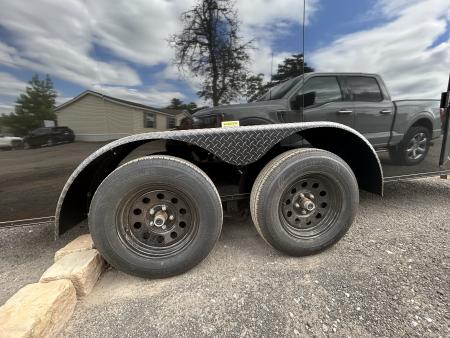 New 2026 Family Trailer 7x16 Tandem Axles Cargo / Enclosed Trailer- Screwless Exterior-Blackout Pkg-Rear Spoiler-HD Axles