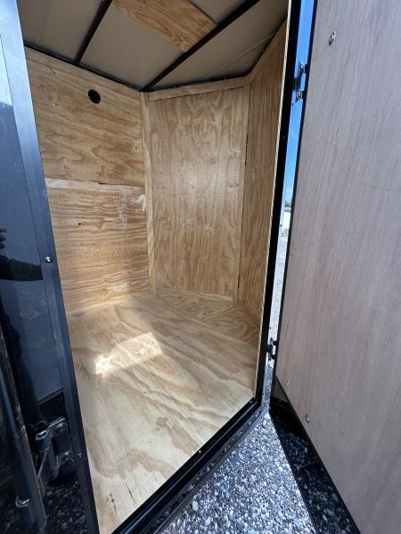 New 2026 Family Trailer 6x14 Tandem Axles Cargo / Enclosed Trailer- Screwless Exterior-Blackout Pkg-Rear Spoiler-HD Axles