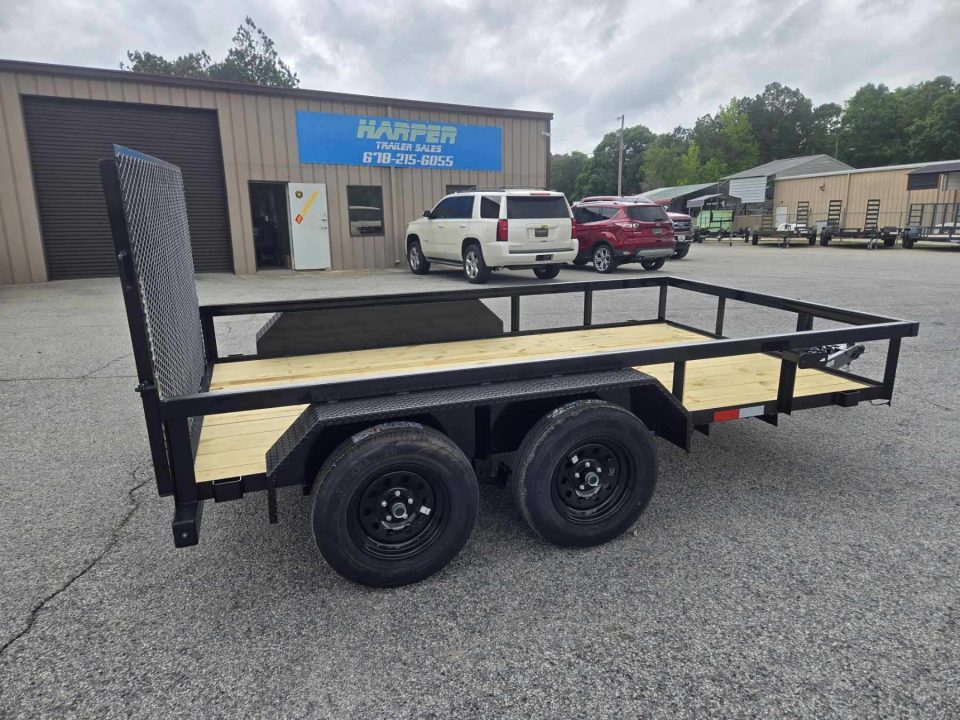 New 2026 GPS 7X12 TANDEM AXLE UTILITY TRAILER WITH SET BACK JACK