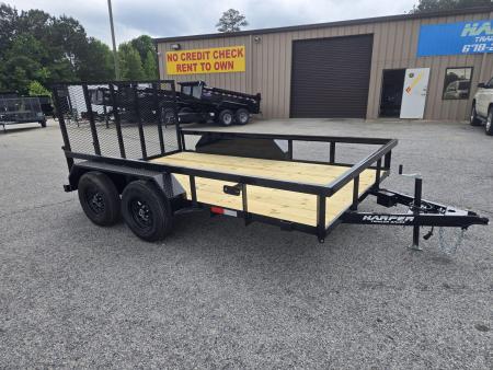 New 2026 GPS 7X12 TANDEM AXLE UTILITY TRAILER WITH SET BACK JACK