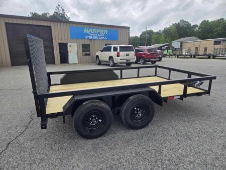 New 2026 GPS 7X12 TANDEM AXLE UTILITY TRAILER WITH SET BACK JACK