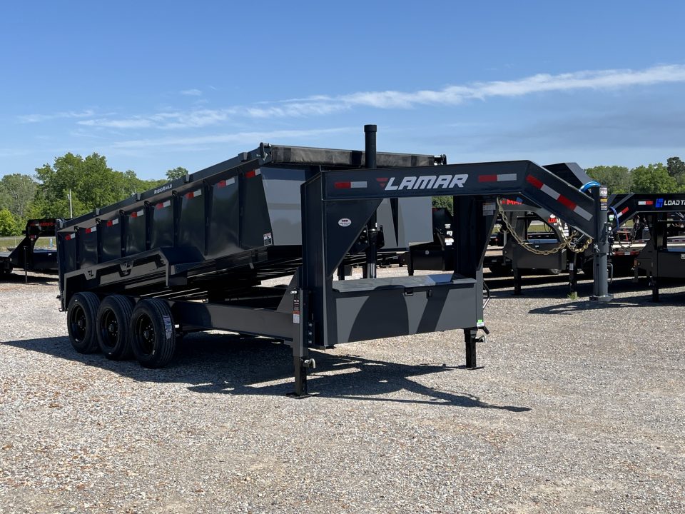New 2026 Lamar Gooseneck Dump Trailer | 83" x 16' | 21K GVWR