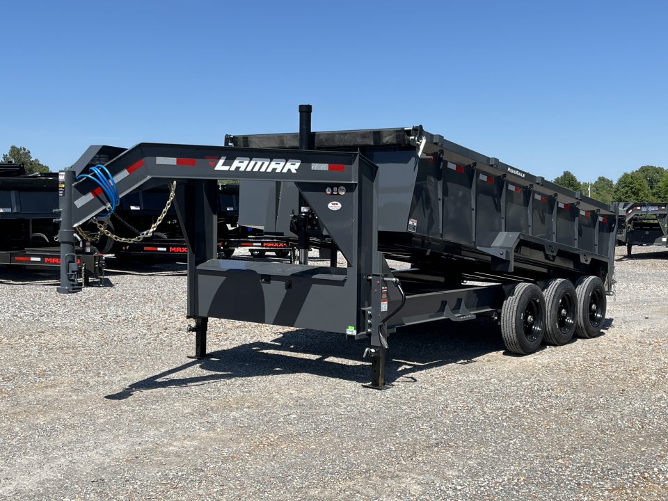 New 2026 Lamar Gooseneck Dump Trailer | 83" x 16' | 21K GVWR