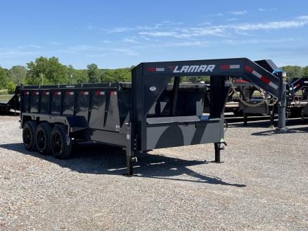 New 2026 Lamar Gooseneck Dump Trailer | 83" x 16' | 21K GVWR