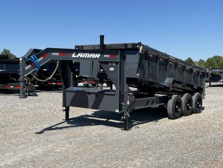 New 2026 Lamar Gooseneck Dump Trailer | 83" x 16' | 21K GVWR
