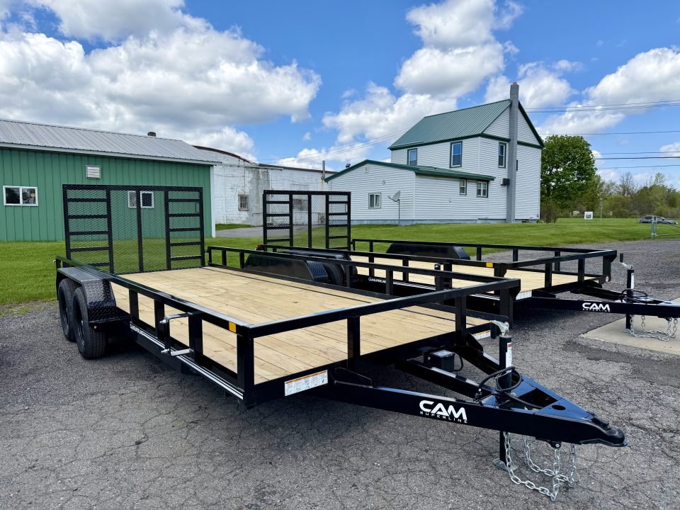 New 2026 Cam Superline 7X18 Tube Top Utility Trailer 7K