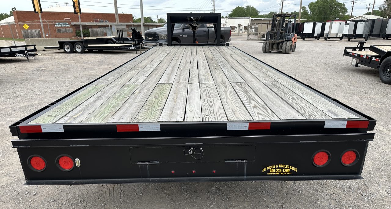New 2026 Road Boss 25' Tandem Axle Gooseneck Flatbed with 8ks Equipment Trailer