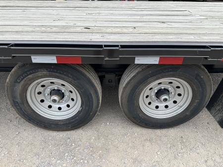 New 2026 Road Boss 25' Tandem Axle Gooseneck Flatbed with 8ks Equipment Trailer