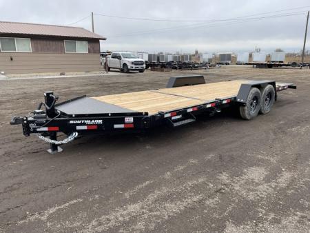 New 2026 Southland 7x22 16/6 16k Split Deck Tilt Equipment Trailer