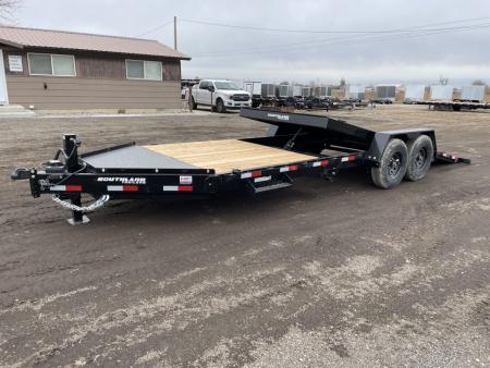 New 2026 Southland 7x22 16/6 16k Split Deck Tilt Equipment Trailer