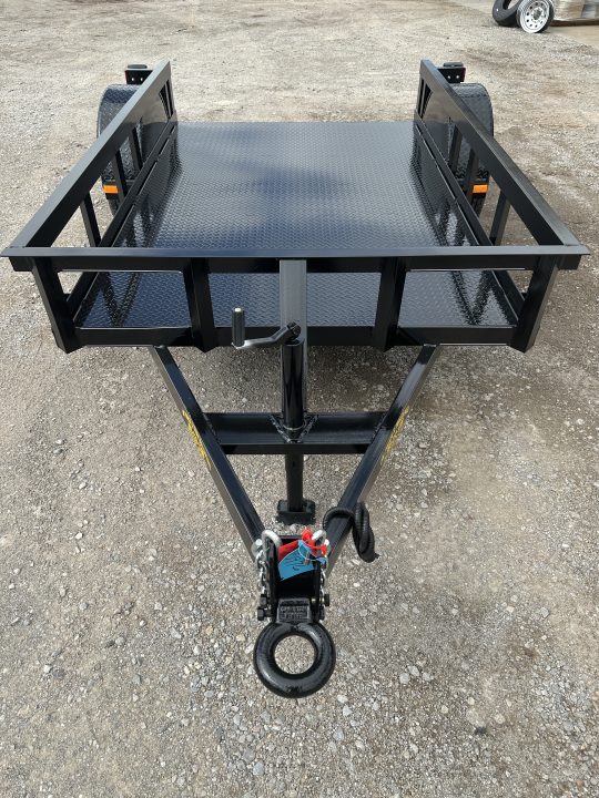 New 2026 Road Boss 5'x8' Single Axle Steel Floor Utility Trailer