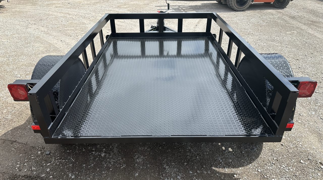New 2026 Road Boss 5'x8' Single Axle Steel Floor Utility Trailer