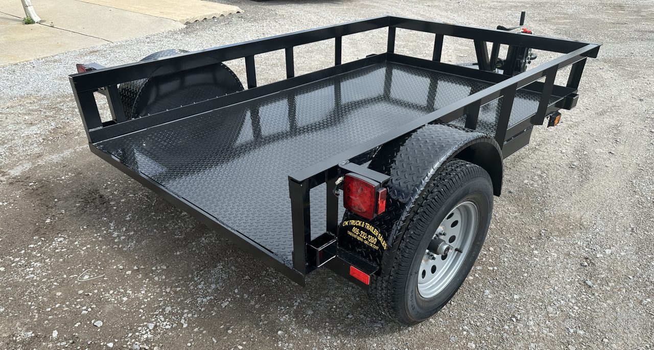 New 2026 Road Boss 5'x8' Single Axle Steel Floor Utility Trailer