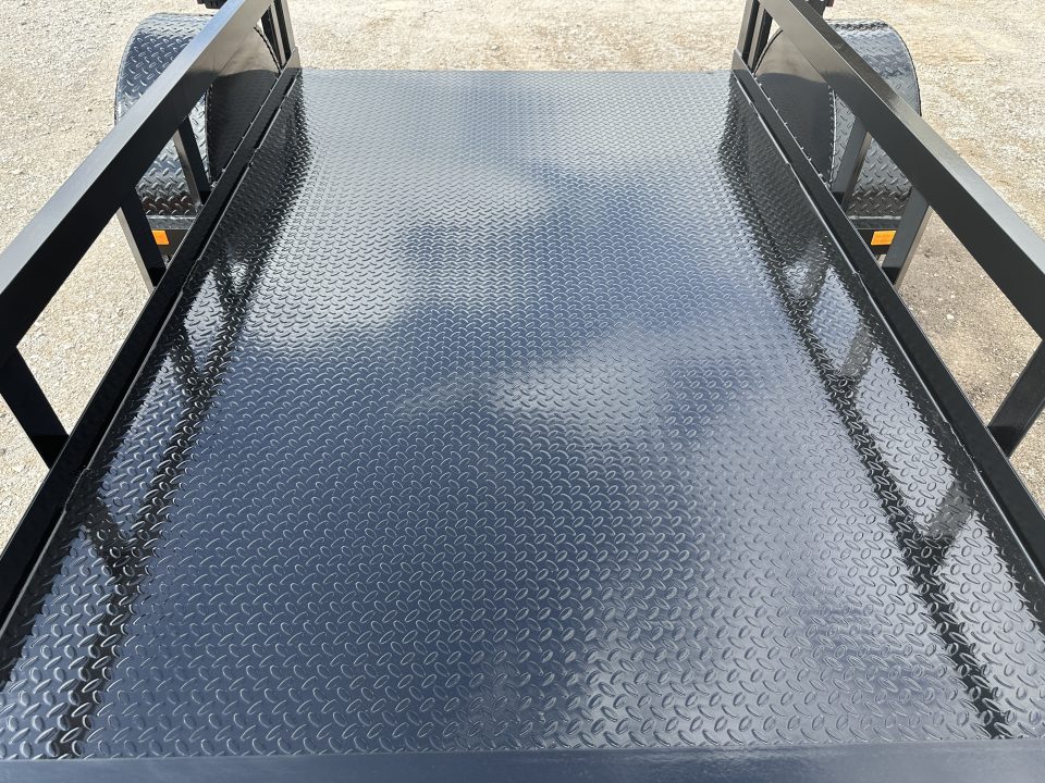 New 2026 Road Boss 5'x8' Single Axle Steel Floor Utility Trailer