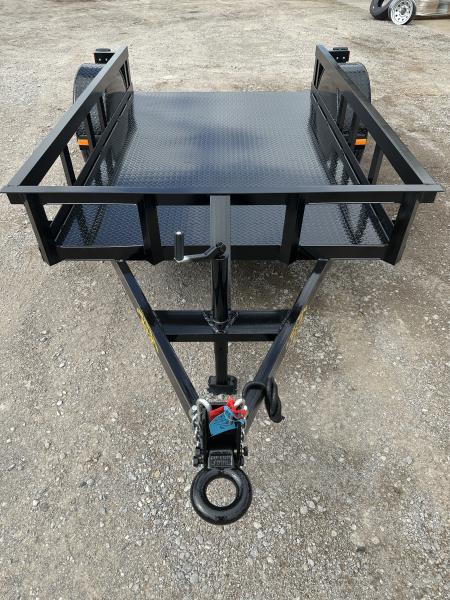 New 2026 Road Boss 5'x8' Single Axle Steel Floor Utility Trailer