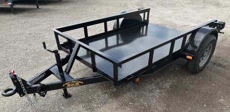 New 2026 Road Boss 5'x8' Single Axle Steel Floor Utility Trailer