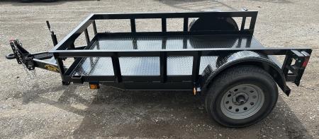 New 2026 Road Boss 5'x8' Single Axle Steel Floor Utility Trailer