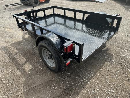 New 2026 Road Boss 5'x8' Single Axle Steel Floor Utility Trailer