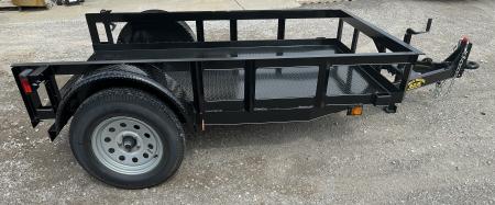 New 2026 Road Boss 5'x8' Single Axle Steel Floor Utility Trailer