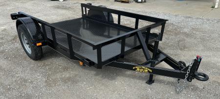 New 2026 Road Boss 5'x8' Single Axle Steel Floor Utility Trailer