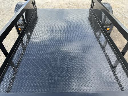 New 2026 Road Boss 5'x8' Single Axle Steel Floor Utility Trailer