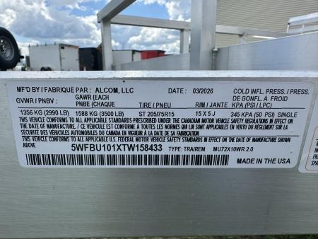 New 2026 Mission MU72X10WR 2.0 Landscape Trailer