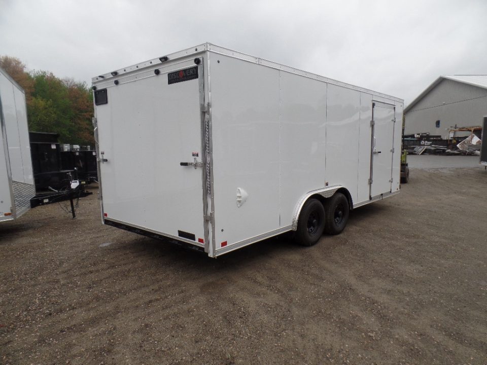 New 2026 Discovery Trailers 8.5X20 V nose Landscape Model with Extended Tongue Cargo / Enclosed Trailer