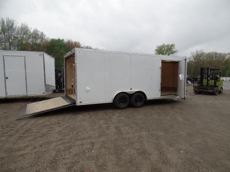 New 2026 Discovery Trailers 8.5X20 V nose Landscape Model with Extended Tongue Cargo / Enclosed Trailer