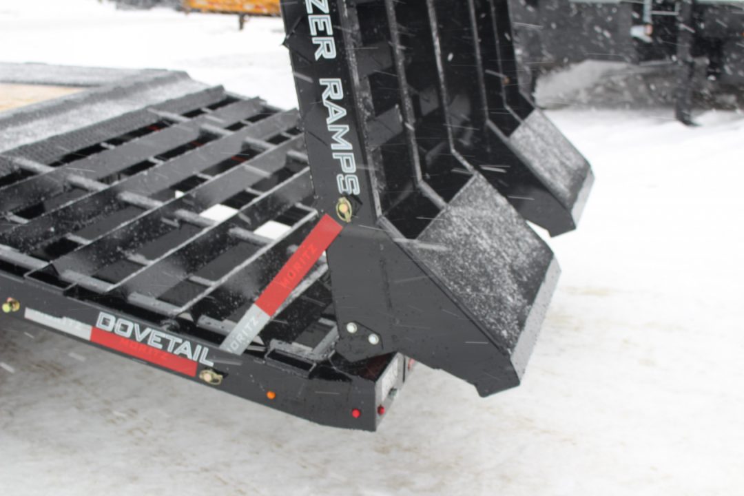 New 2026 Moritz FDPH DT 22' + 5' - Pintle Ring Deckover AIR BRAKE Equipment Trailer - 40000# GVW