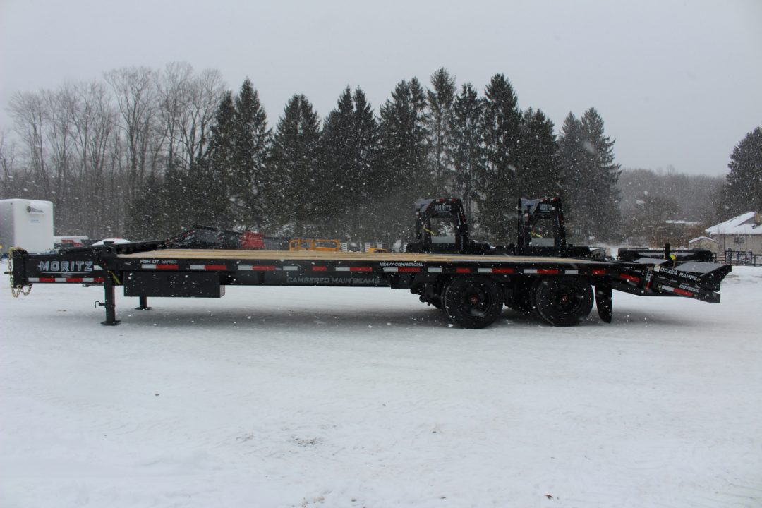 New 2026 Moritz FDPH DT 22' + 5' - Pintle Ring Deckover AIR BRAKE Equipment Trailer - 40000# GVW
