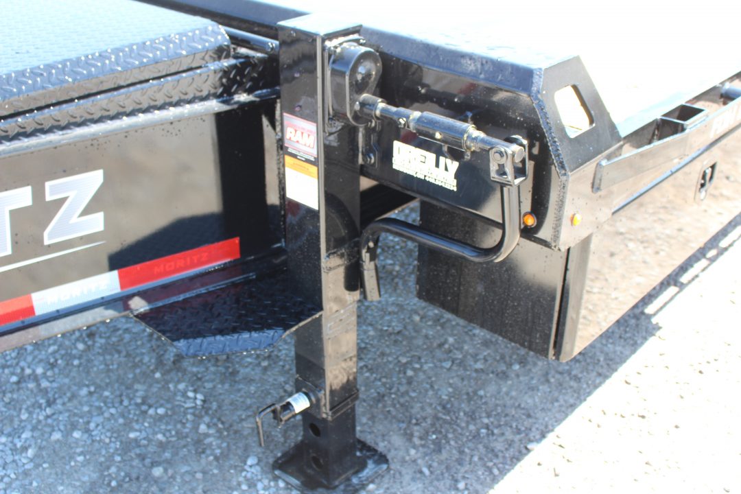 New 2026 Moritz FDPH DT 22' + 5' - Pintle Ring Deckover AIR BRAKE Equipment Trailer - 40000# GVW