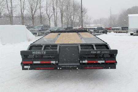 New 2026 Moritz FDPH DT 22' + 5' - Pintle Ring Deckover AIR BRAKE Equipment Trailer - 40000# GVW
