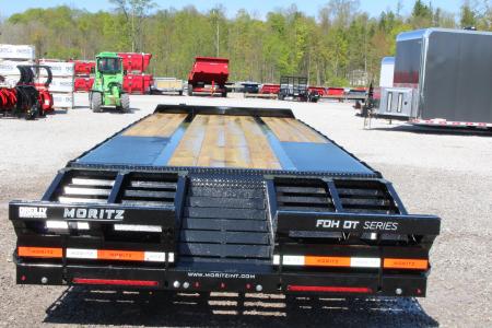 New 2026 Moritz FDPH DT 22' + 5' - Pintle Ring Deckover AIR BRAKE Equipment Trailer - 40000# GVW
