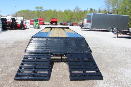 New 2026 Moritz FDPH DT 22' + 5' - Pintle Ring Deckover AIR BRAKE Equipment Trailer - 40000# GVW